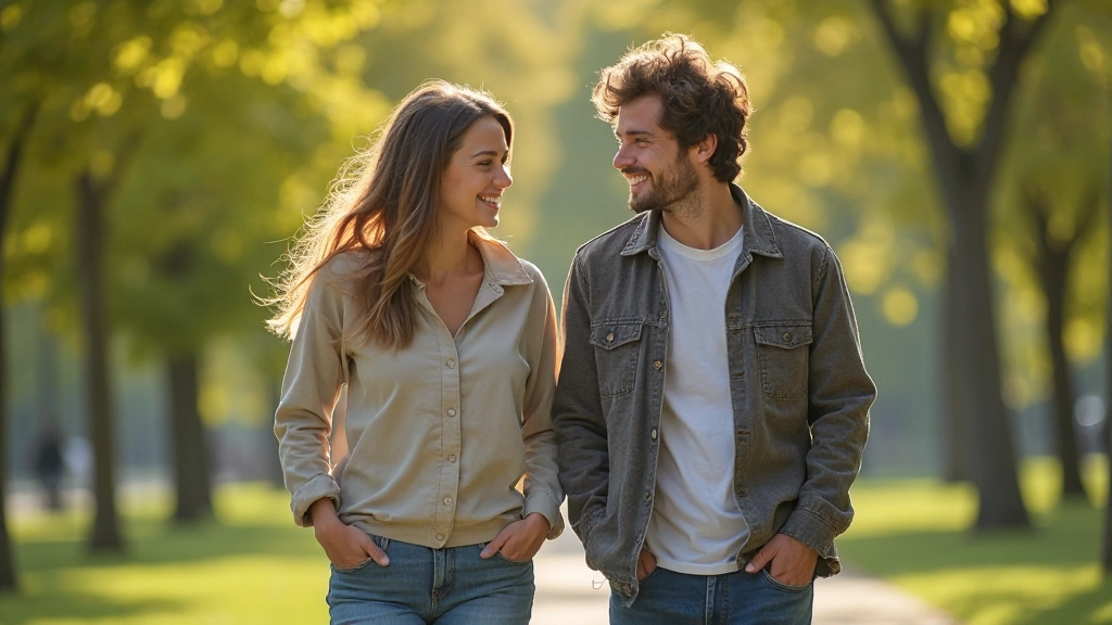Vrienden die buiten wandelen en lachen terwijl ze Nederlands spreken op een zonnige dag